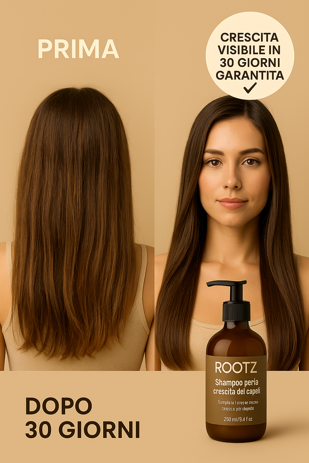 Rootz- Hair growth shampoo, πιο πυκνά και μακριά μαλλιά